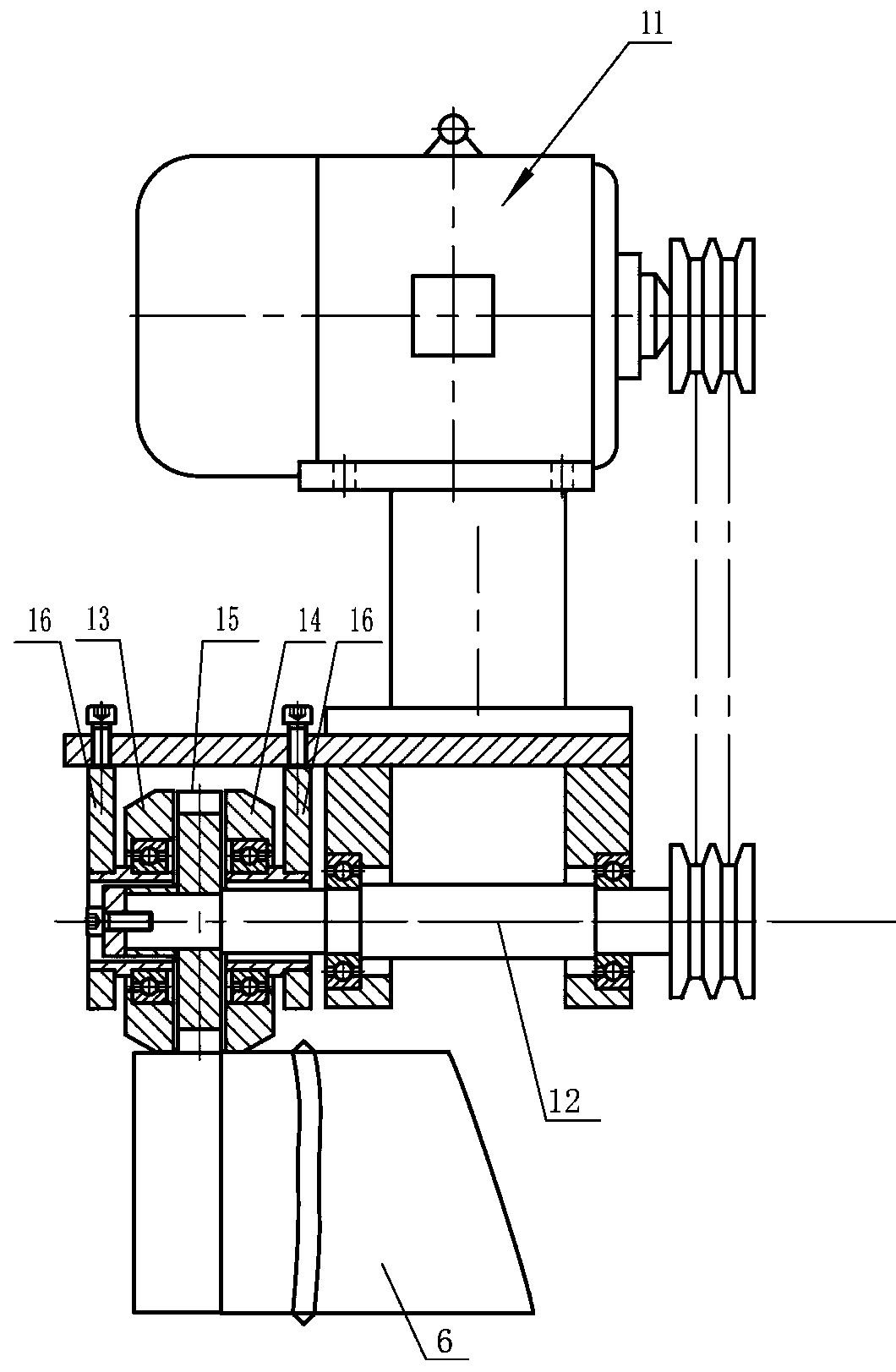 Device for removing bamboo green on surface of bamboo tube