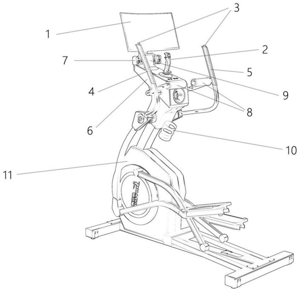 Electronic sports elliptical trainer system