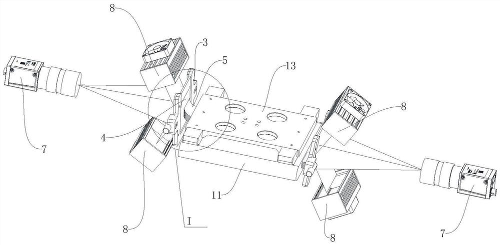 Lithium battery winding core tab detection device and lithium battery production line