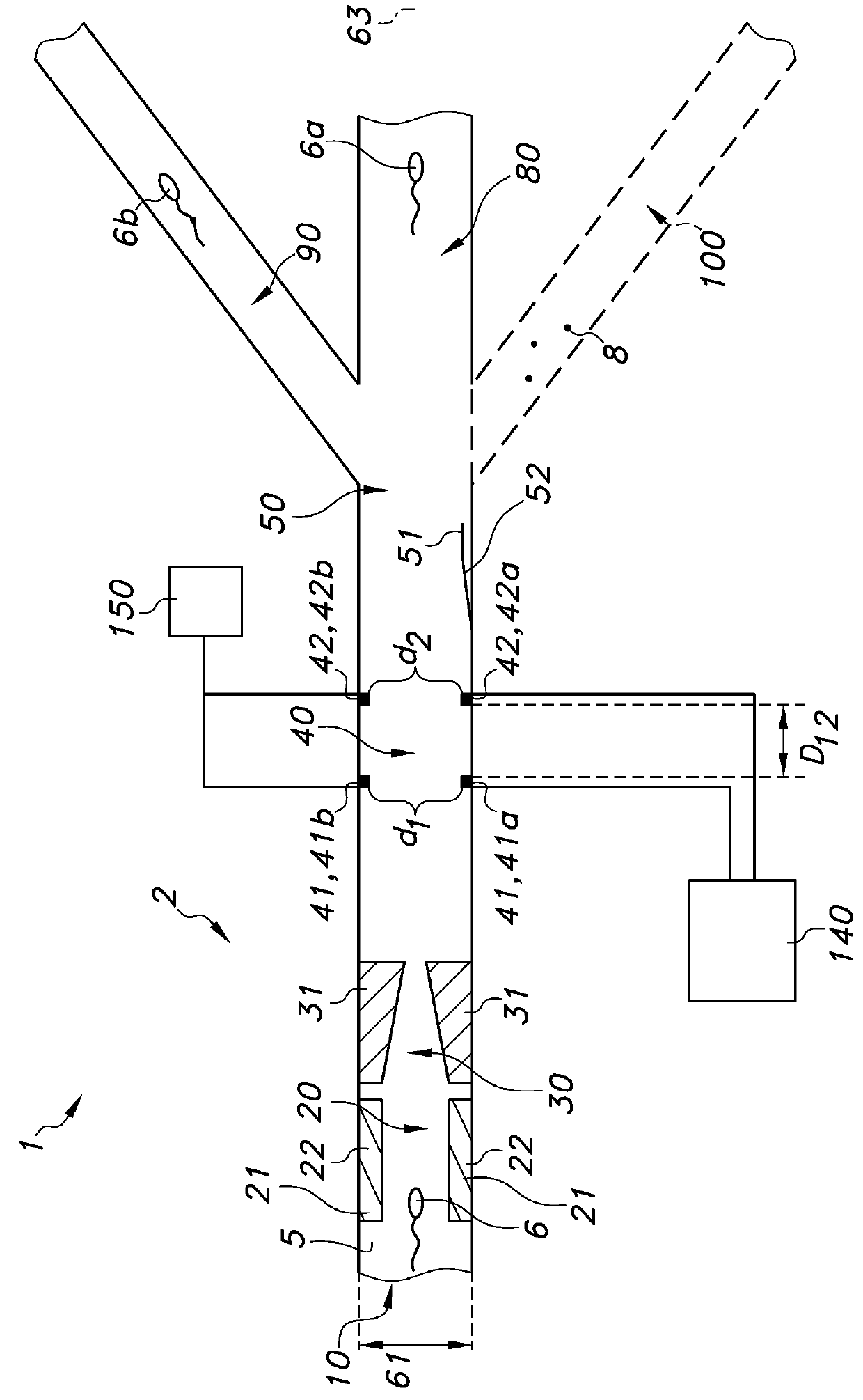 Microfluidic device for selection of semen