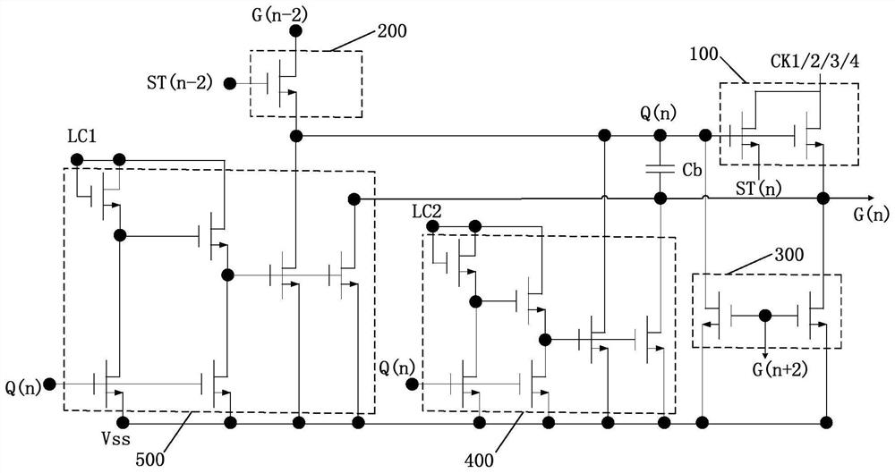 Method for determining relational parameters of transistors in array substrate gate drive circuit