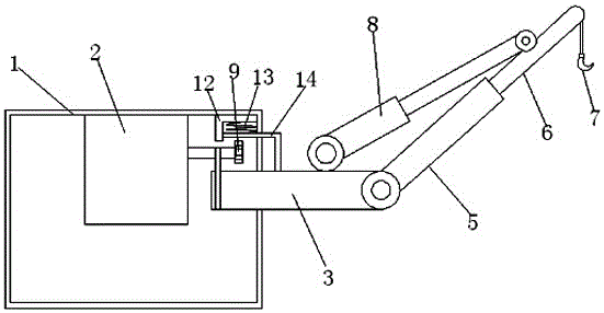 Loading and unloading dual-purpose mechanical arm