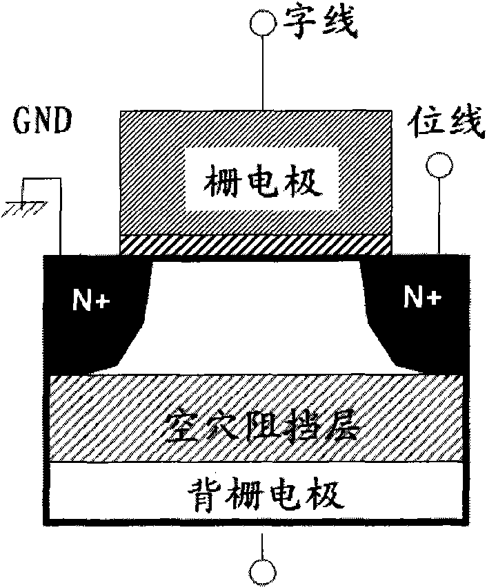 Capacitance-free dynamic random access memory structure and preparation method thereof