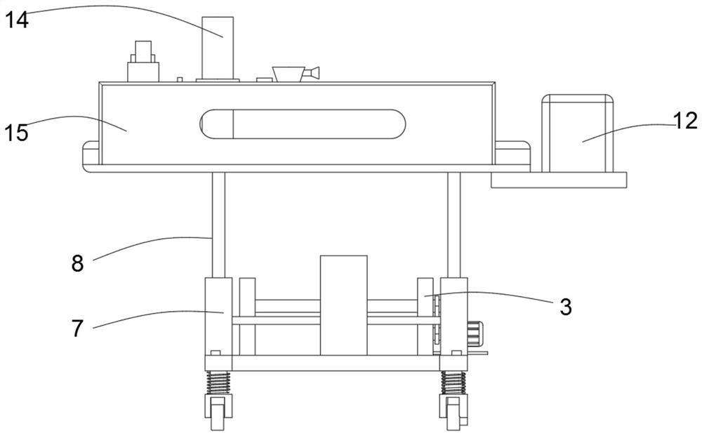 Movable medical perineum disinfecting and cleaning device for gynecological and obstetrical nursing