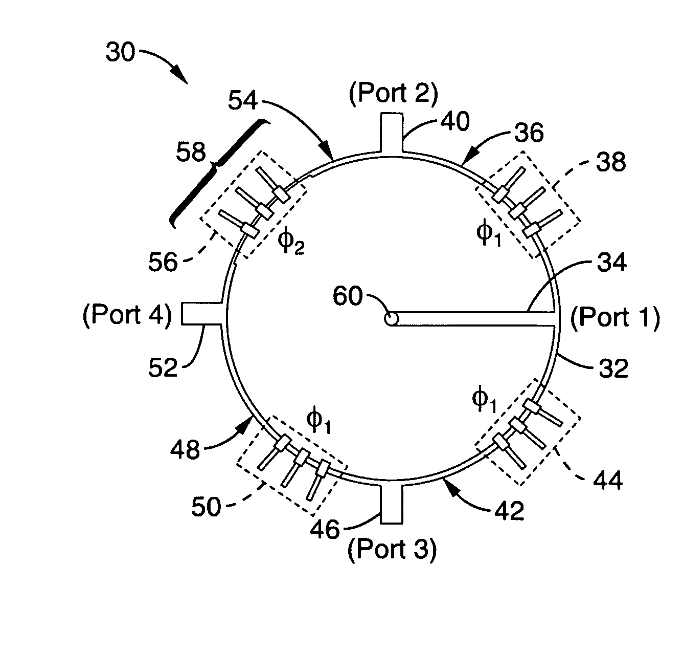 Compact dual-band metamaterial-based hybrid ring coupler