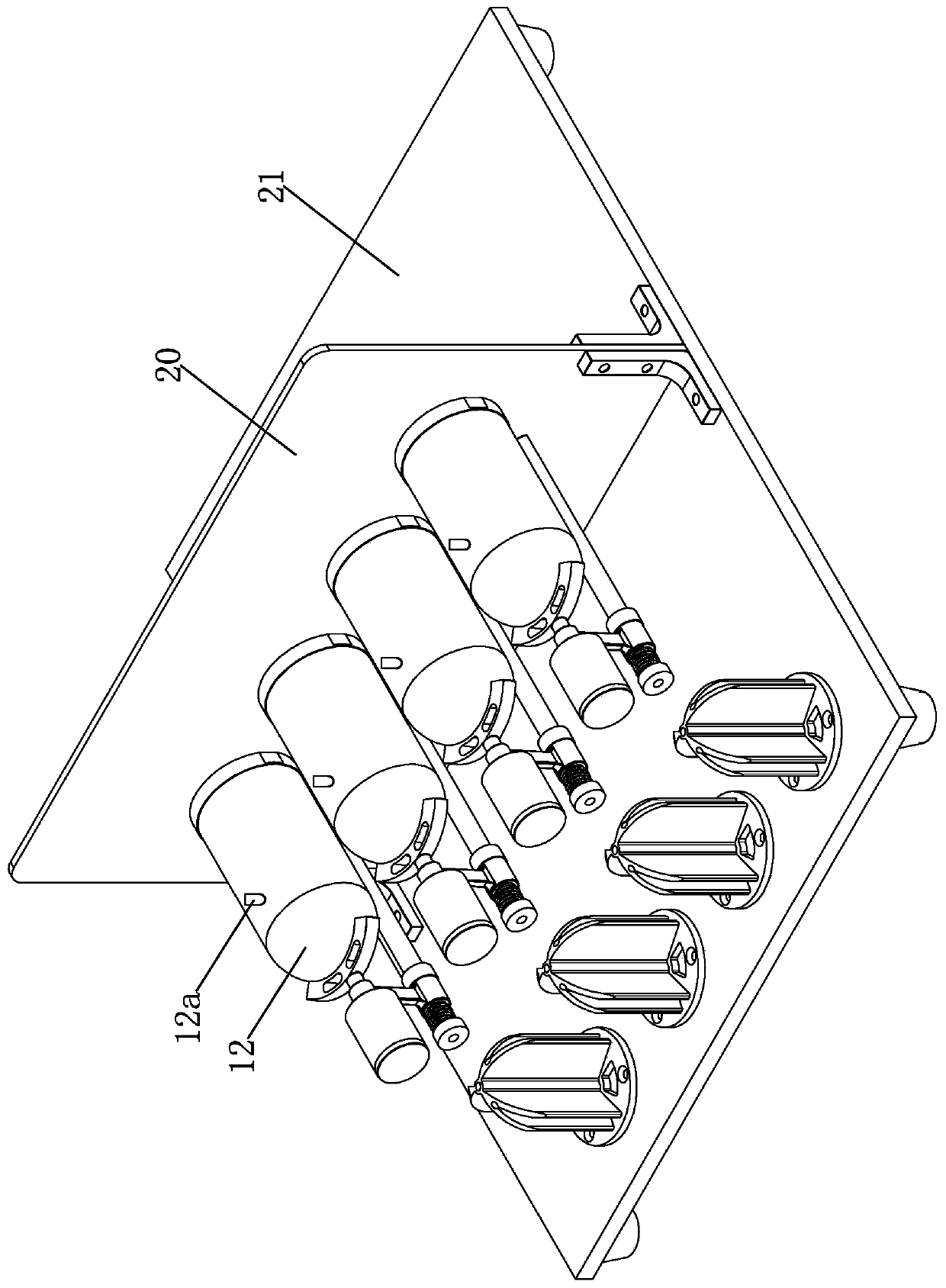 A gas sensitivity characteristic response curve testing device