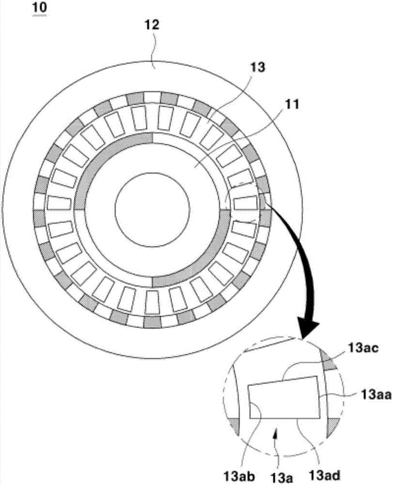 Magnetic gear having pole piece for improving transmitting torque