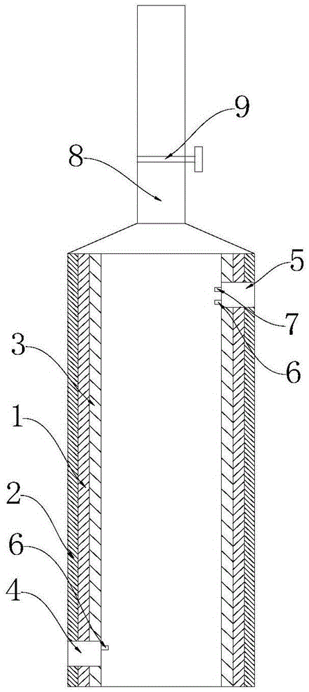 Vertical secondary combustion chamber structure for medical waste incineration system