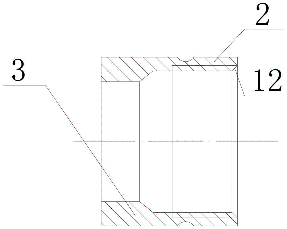 Pipeline connection invisible variable-diameter bushing and method of use thereof