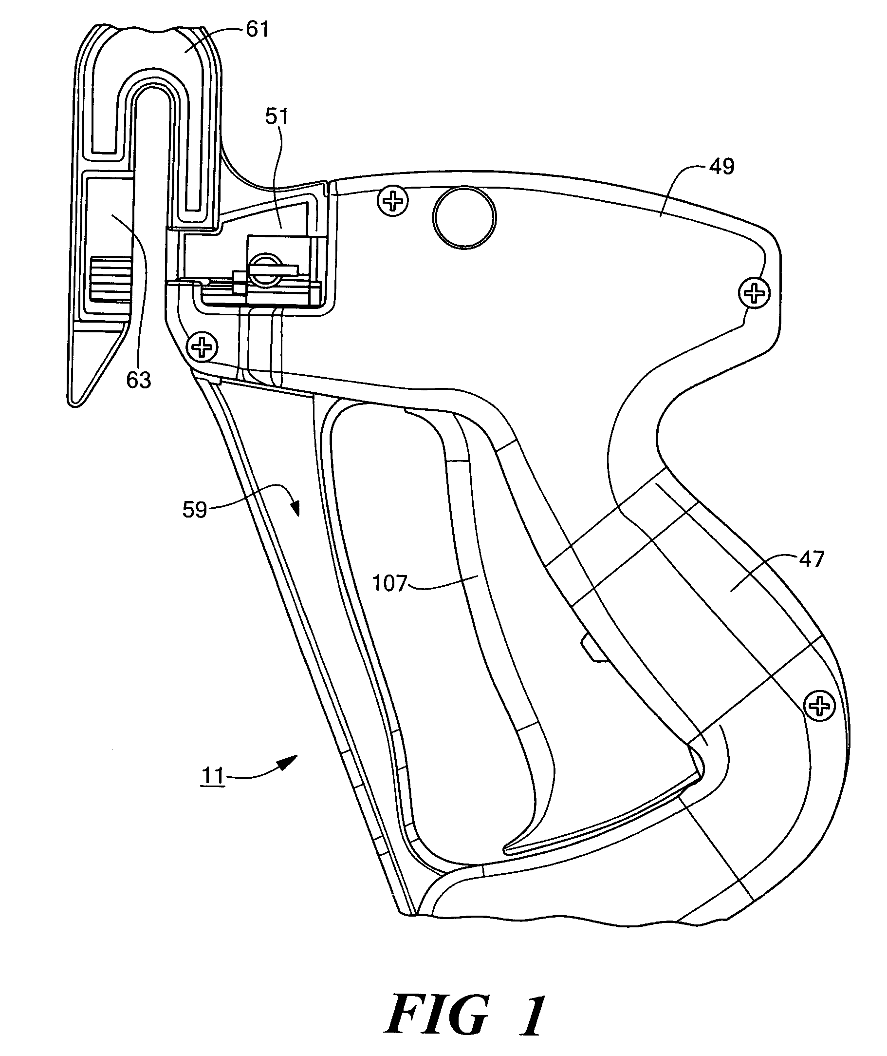 Tool for dispensing plastic fasteners