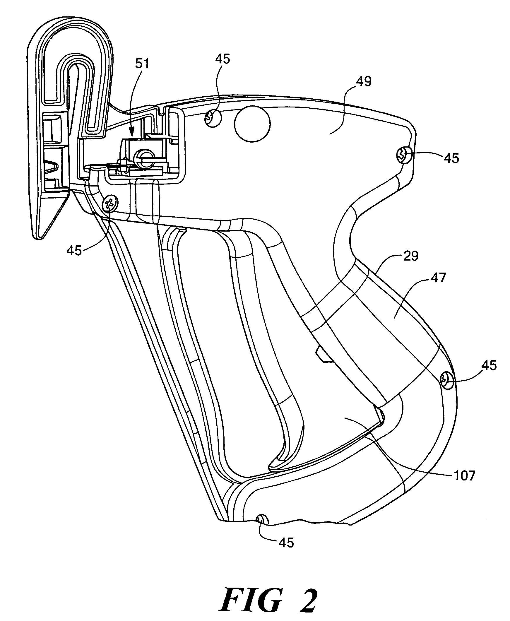 Tool for dispensing plastic fasteners