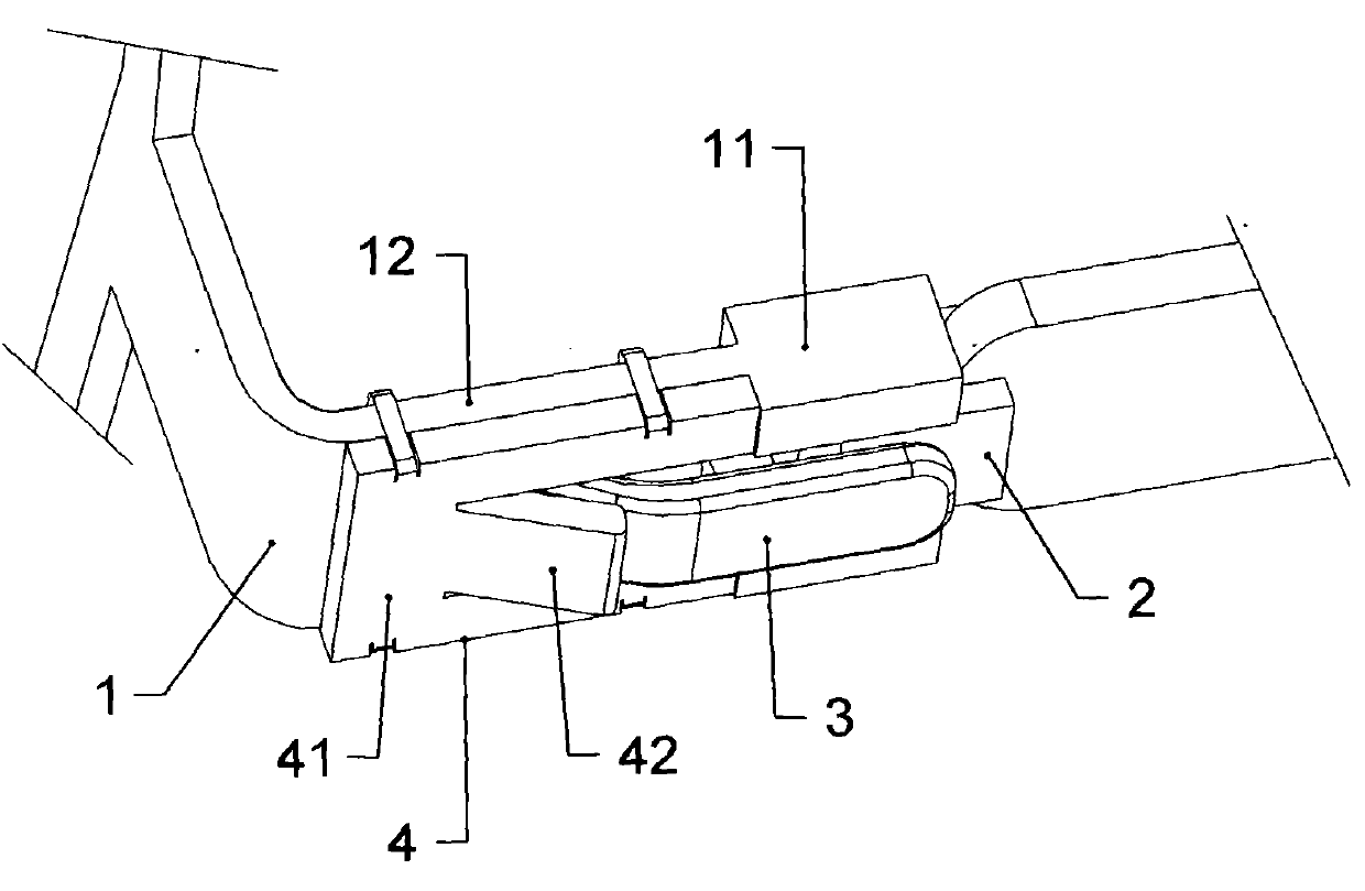 A double shrapnel type glasses hinge