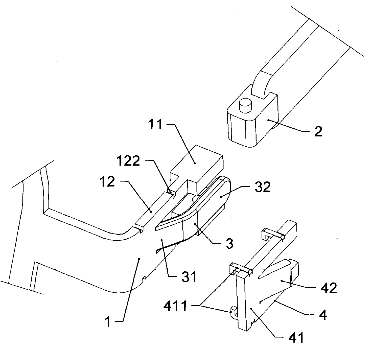 A double shrapnel type glasses hinge