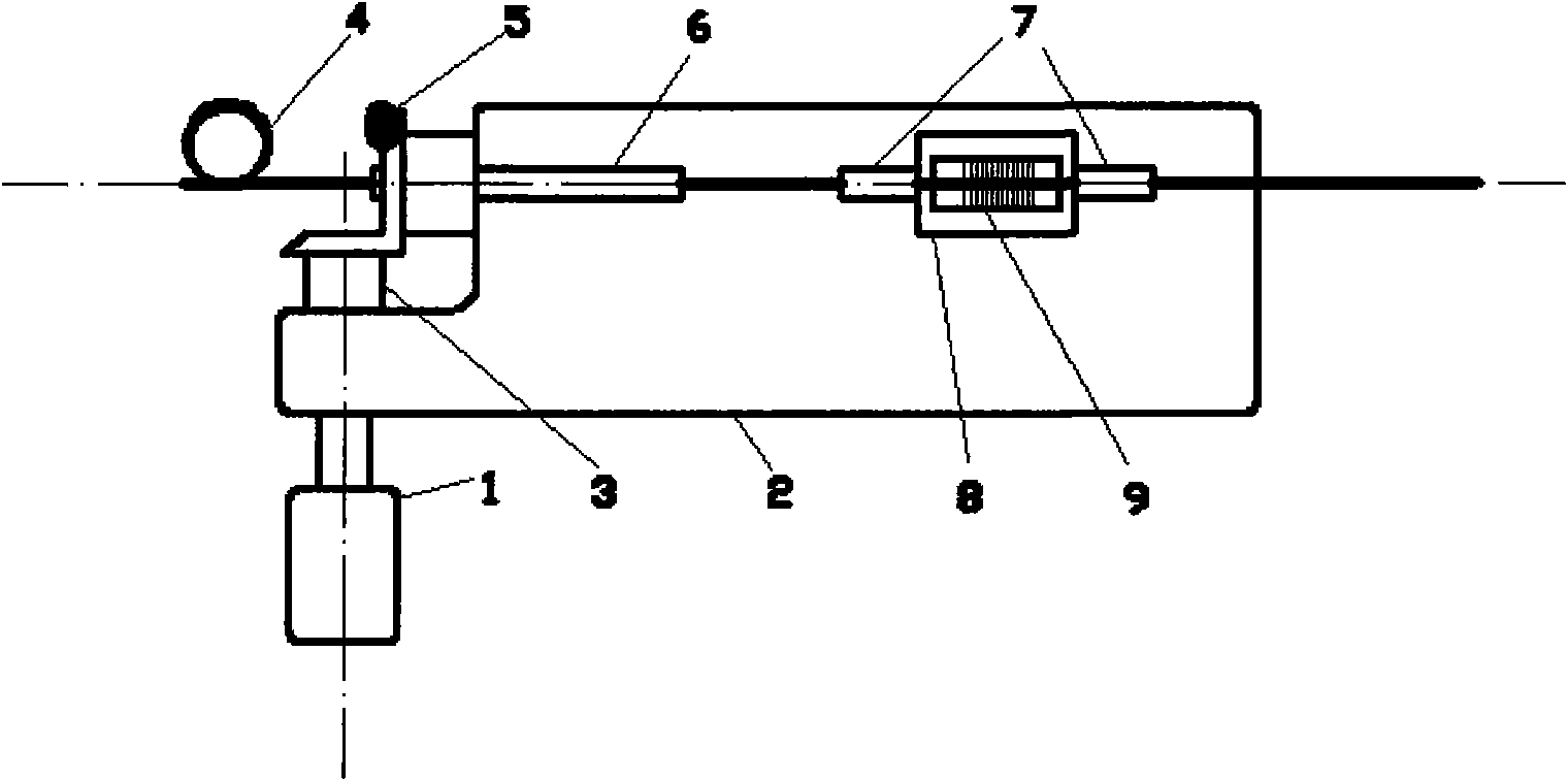 Method and device for microprocessing rotary optical fiber