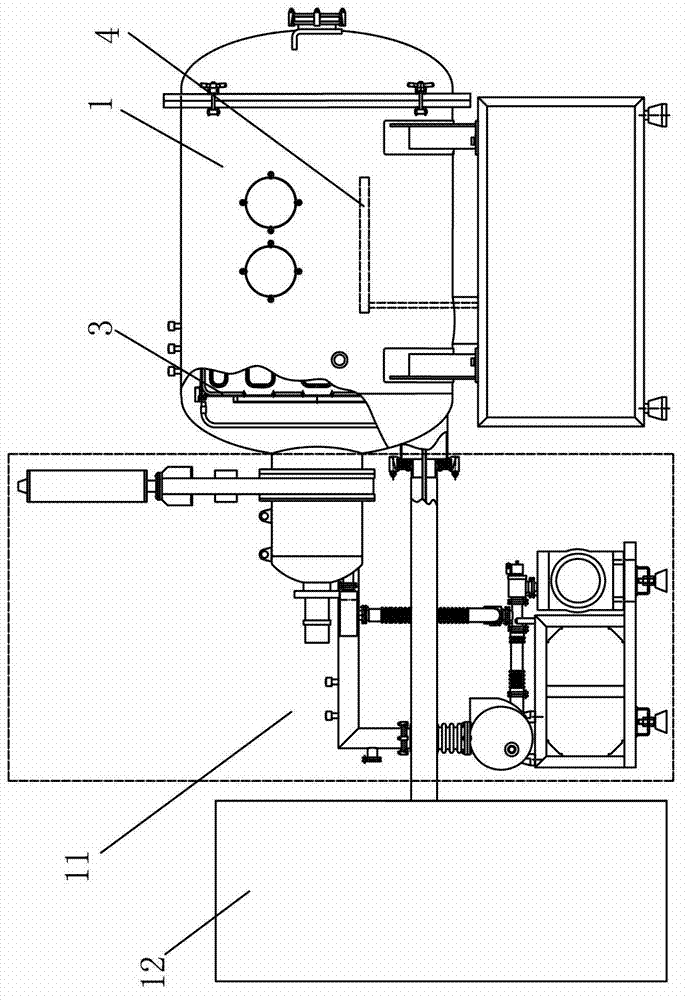 Satellite travelling-wave tube thermovacuum testing system