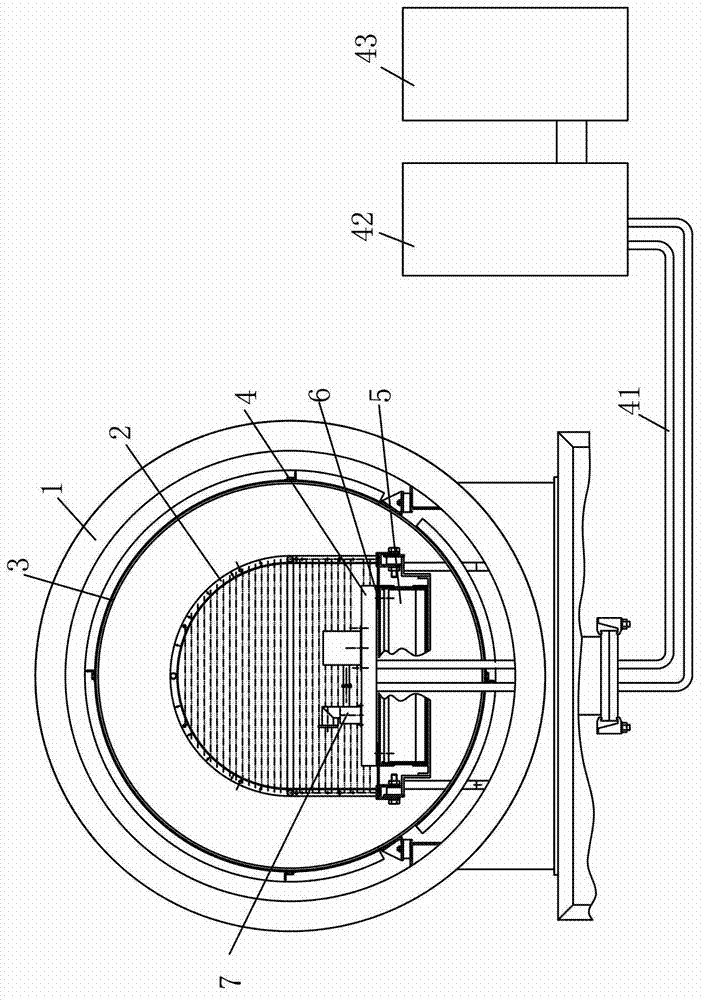 Satellite travelling-wave tube thermovacuum testing system