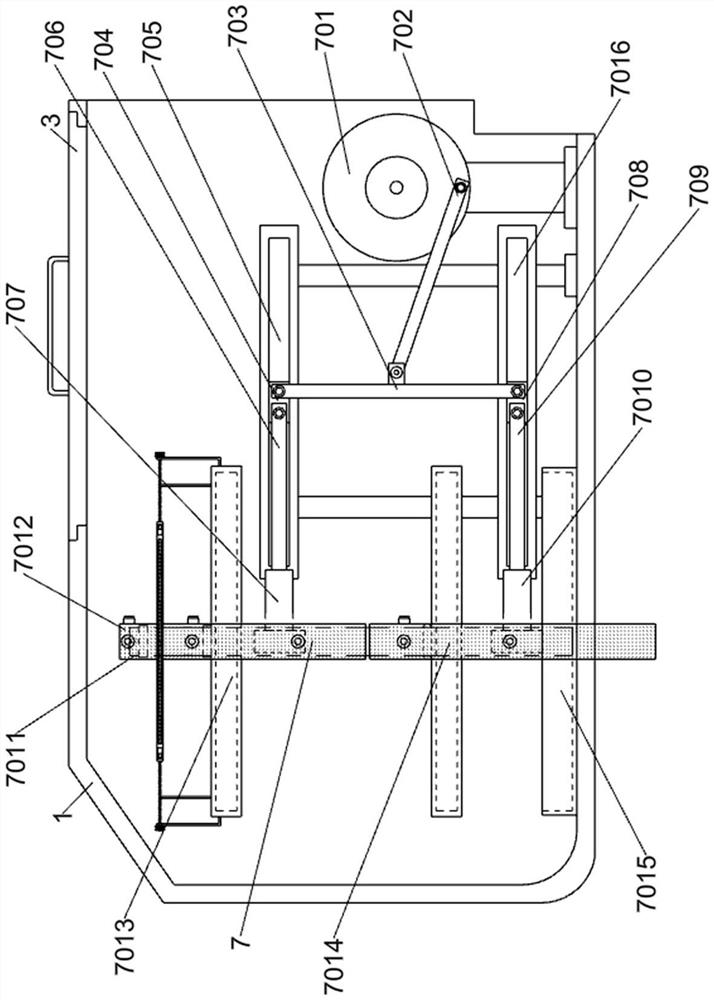 Tree brushing device for municipal administration