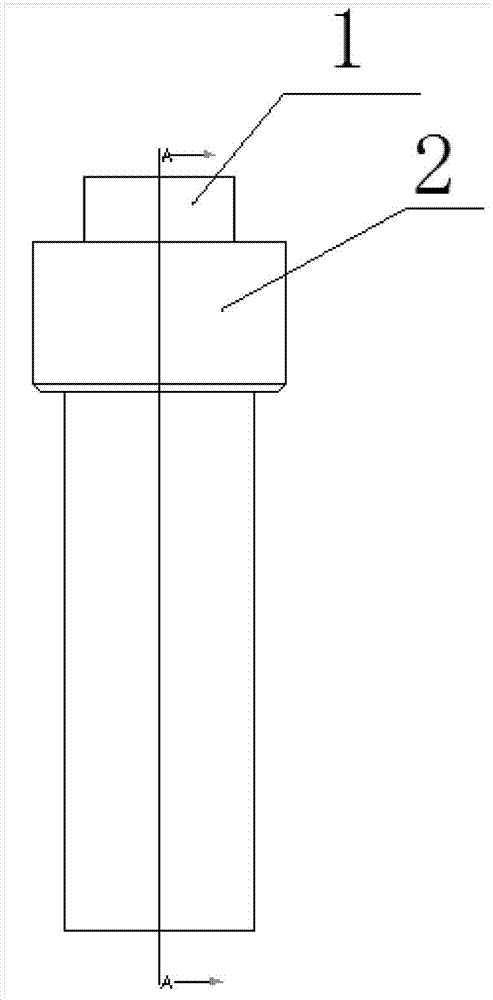 Turbine high pressure inner cylinder thermometer hole machining location device and use method thereof