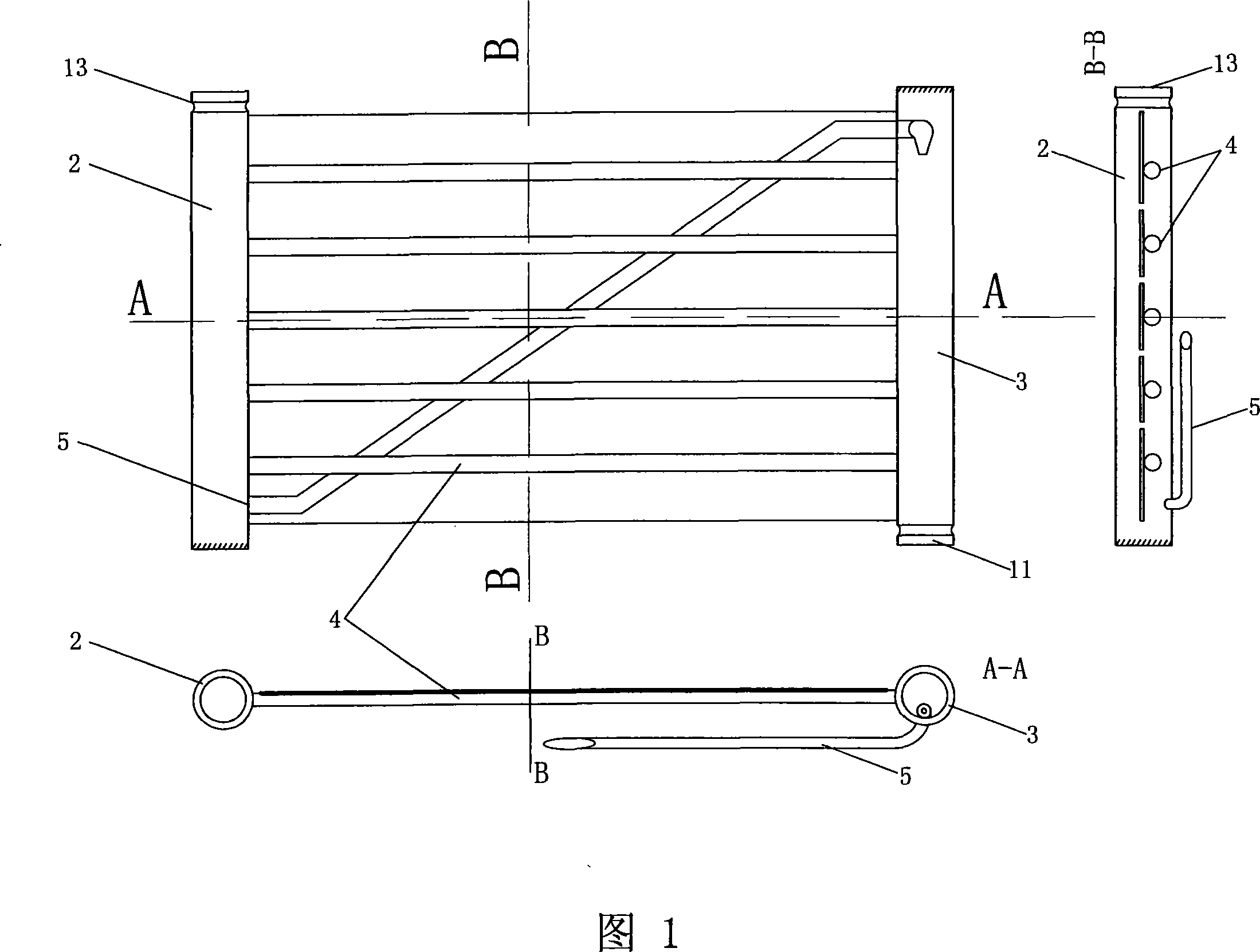 Tube sheet type system integrated solar water heater