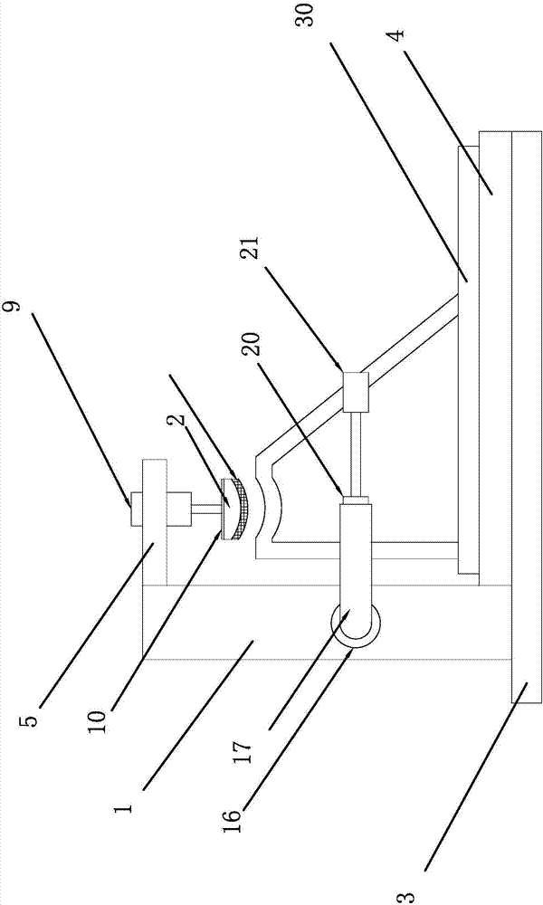 Detection device for stability of solar water heater support