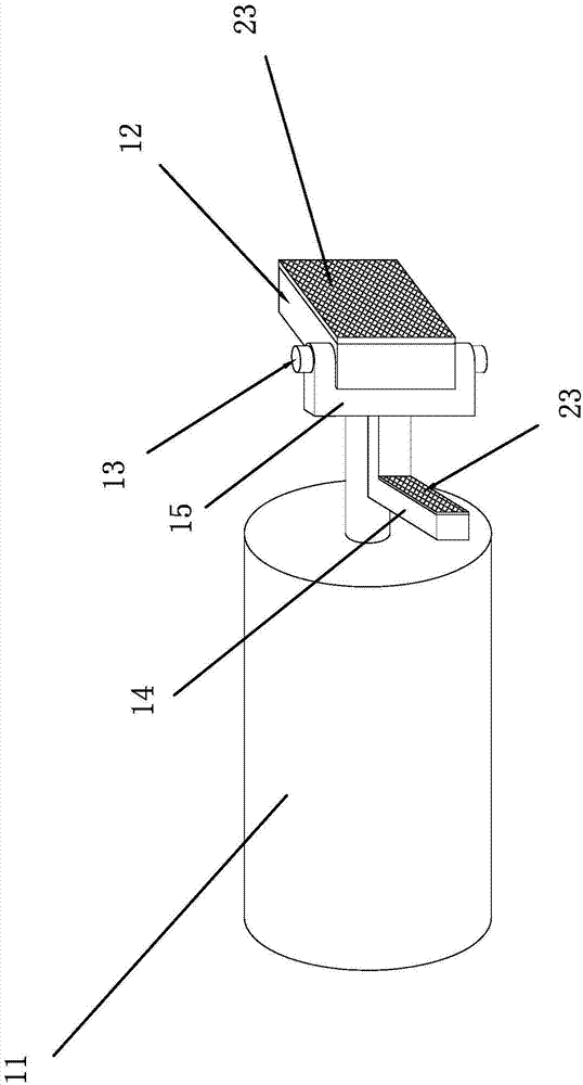 Detection device for stability of solar water heater support