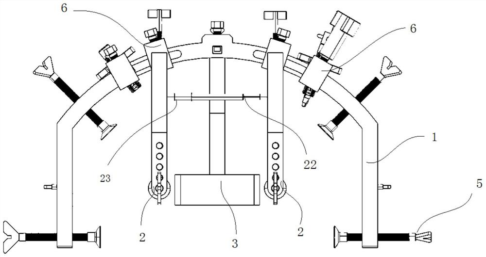 A skull drilling positioning device