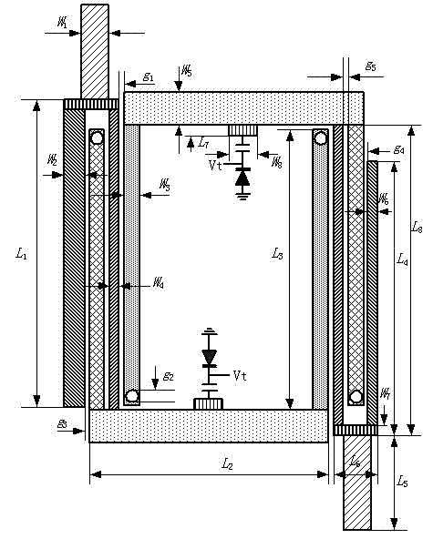 Miniature dual-band band-pass filter with adjustable low band