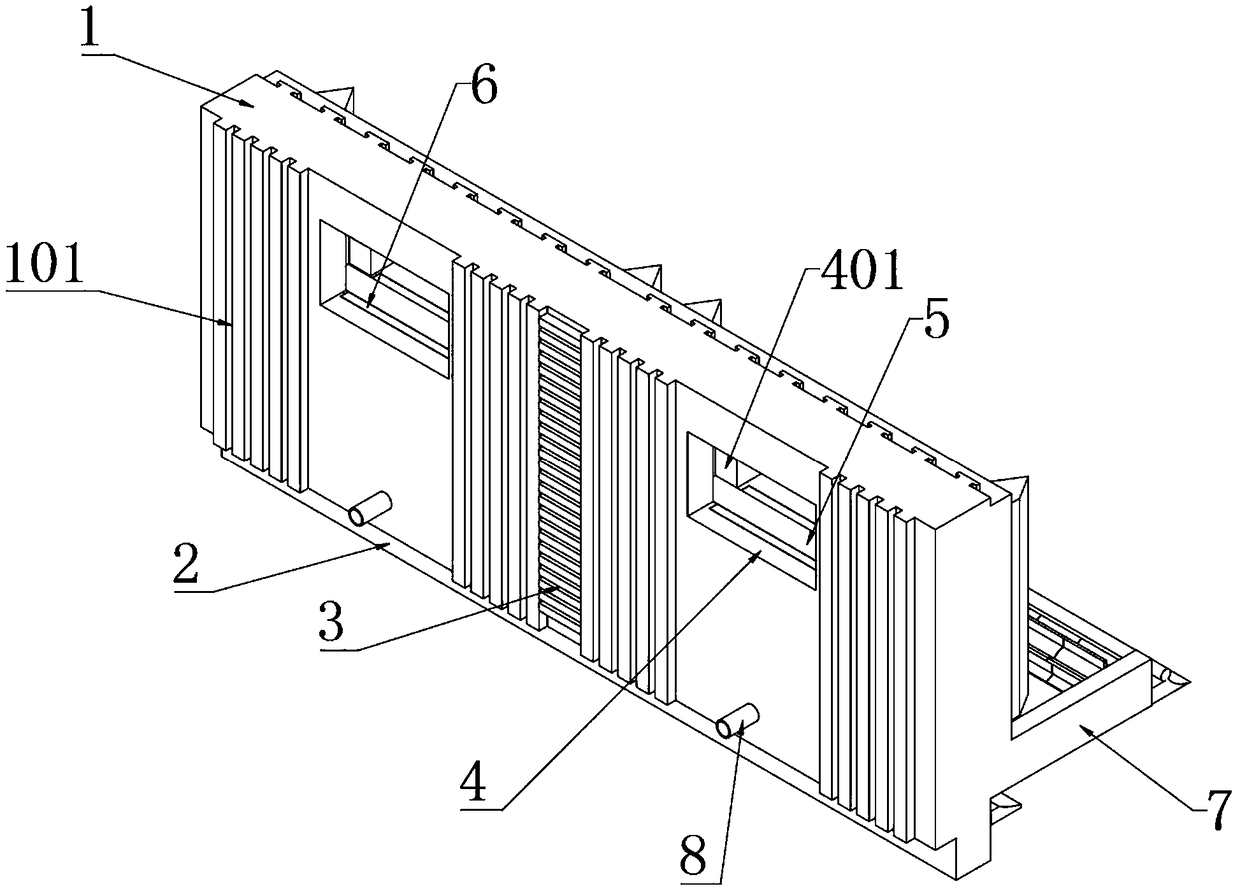 Steel dam structure for water environment treatment