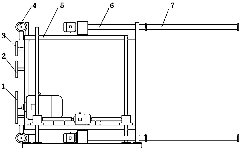 Stone roadway mining method and device and stone back cutting device for stone roadway mining