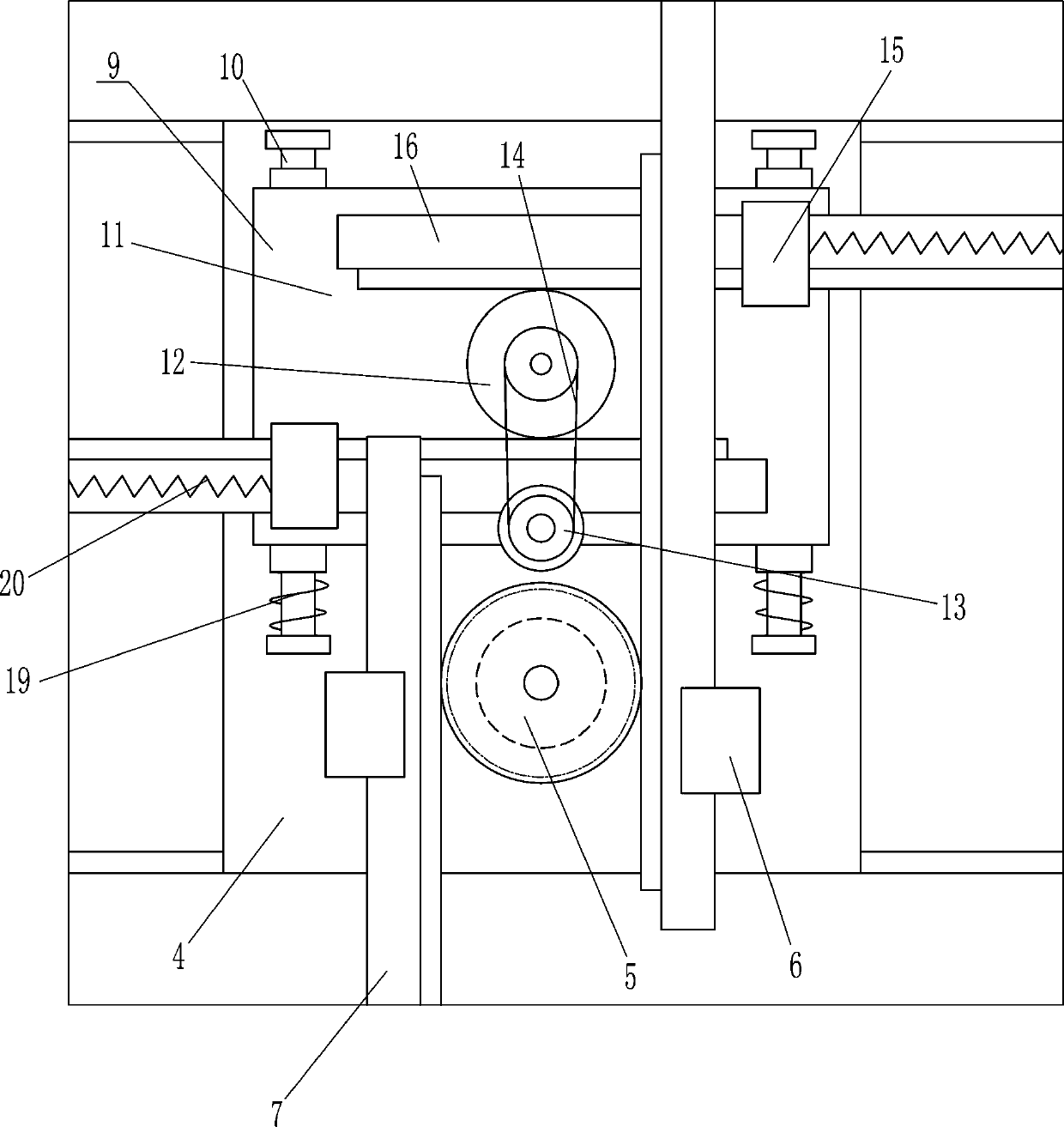 Carton cover hinge closing equipment