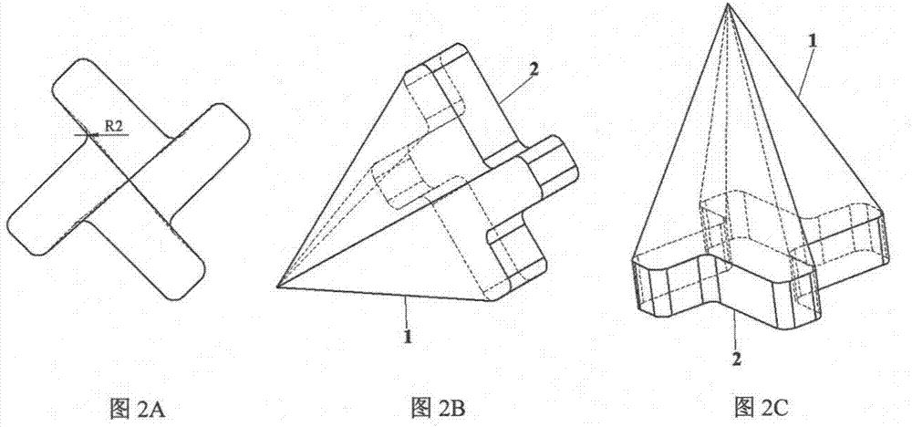 Composite needle for two-dimensional negative Poisson's ratio structure textile and purpose thereof