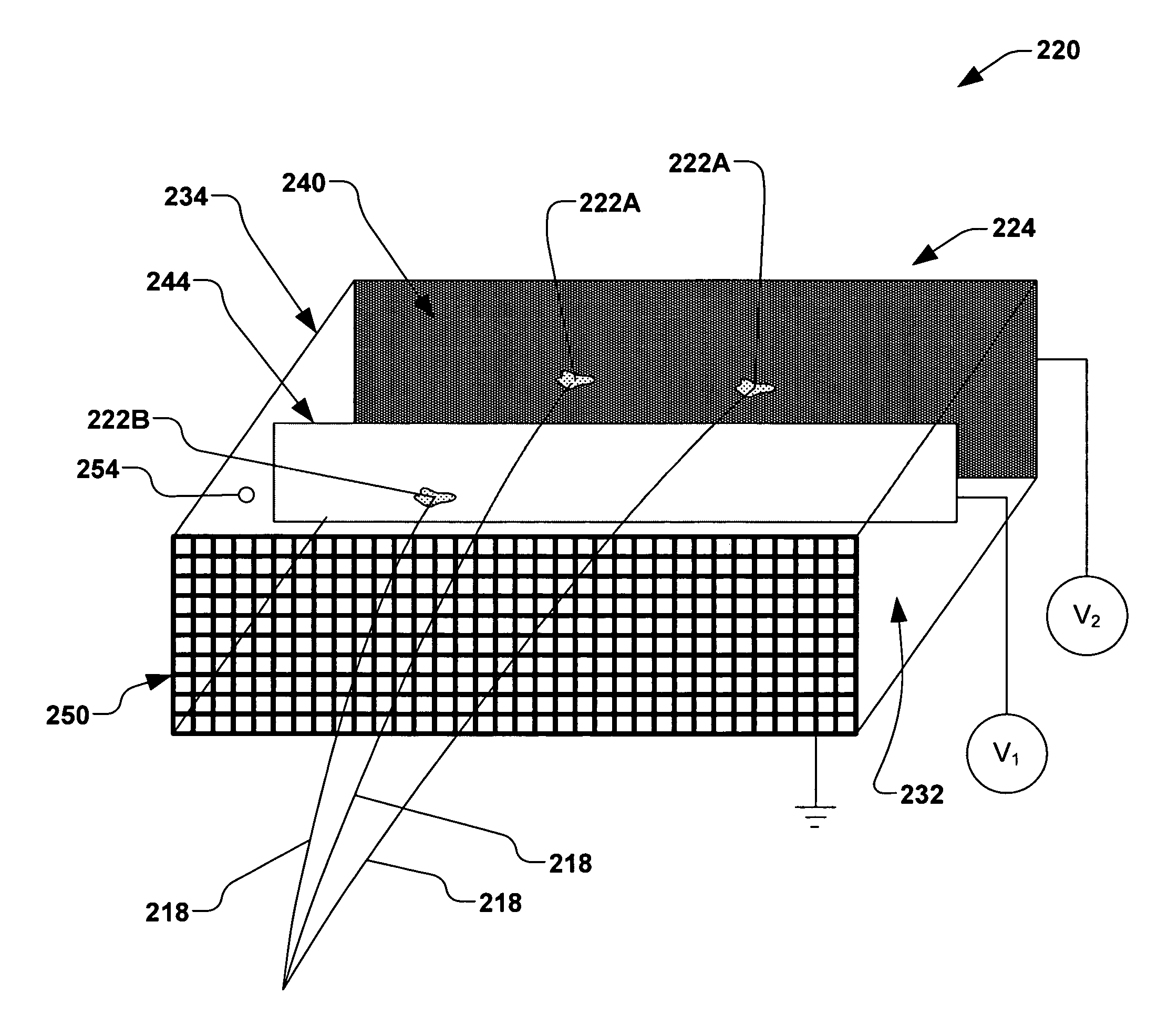 Charged beam dump and particle attractor