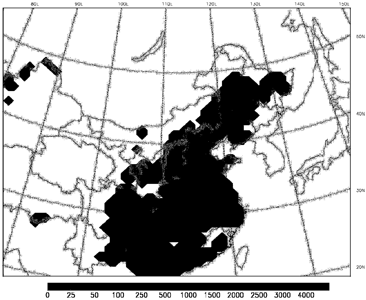 Atmospheric pollution simulation and prediction algorithm with added methane chemistry and natural source discharging