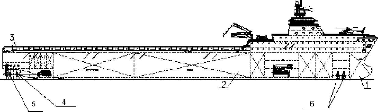 Large logistics support boat for oceanographic engineering base