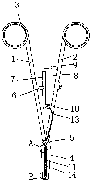 Antibacterial automatic-disinfection type towel forceps