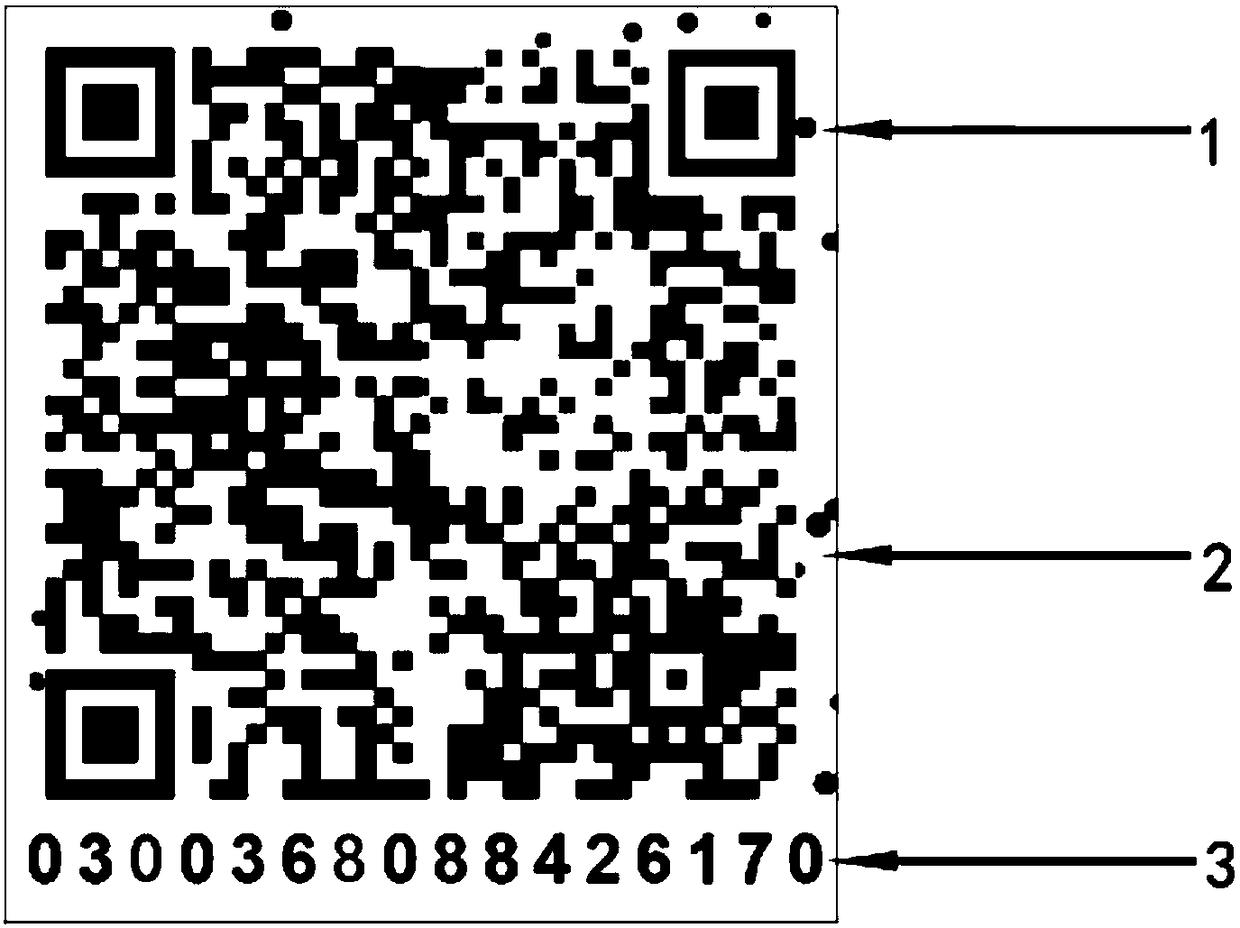 Random color dot matrix label anti-counterfeiting system