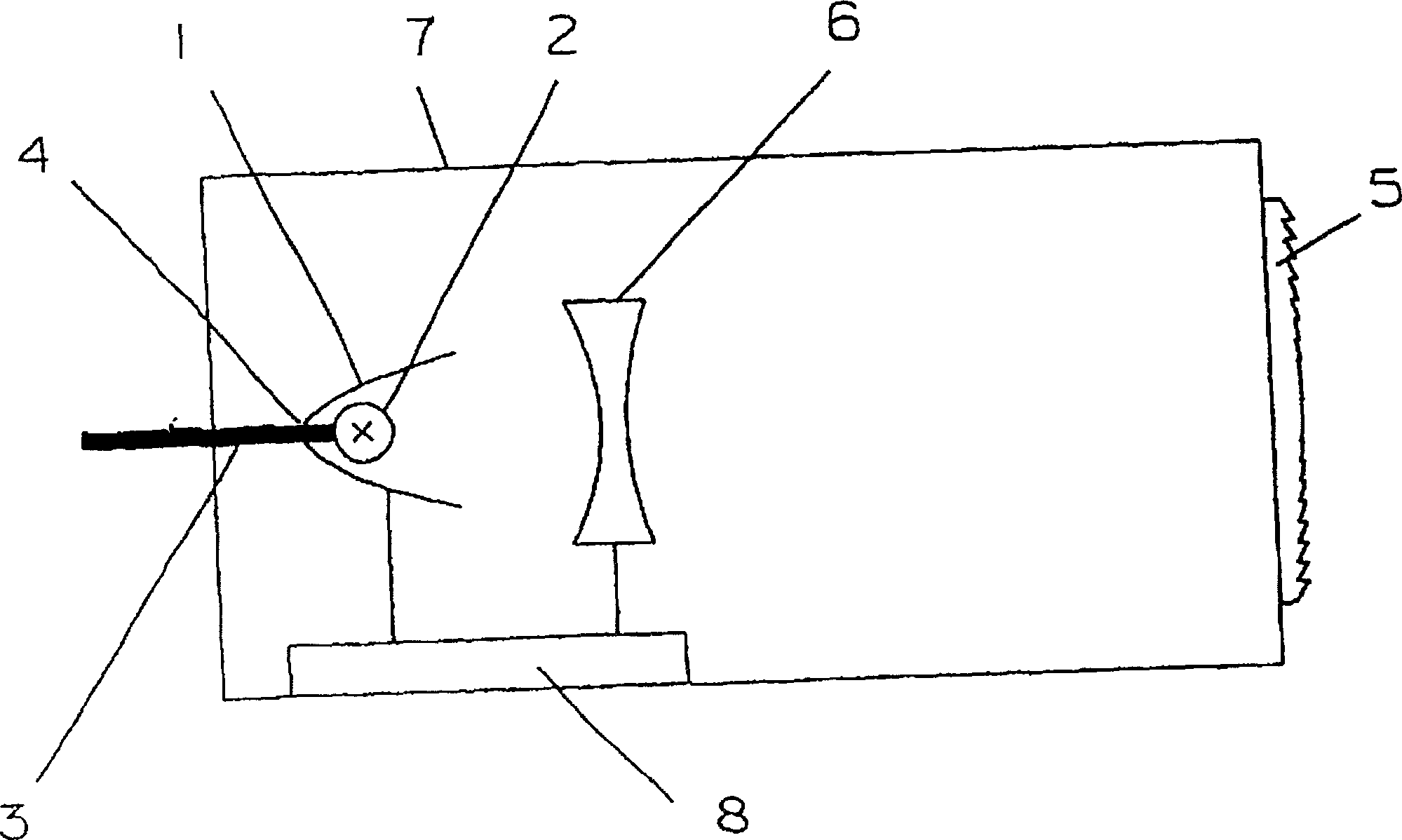 Focus lamp capable of focusing and provided with concave lens