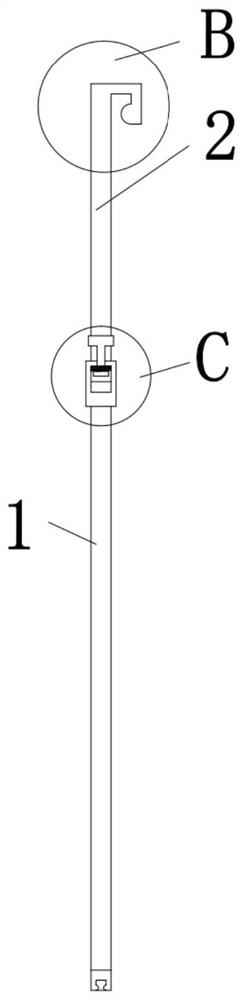 Clamping head capable of improving air permeability of medical plane mask