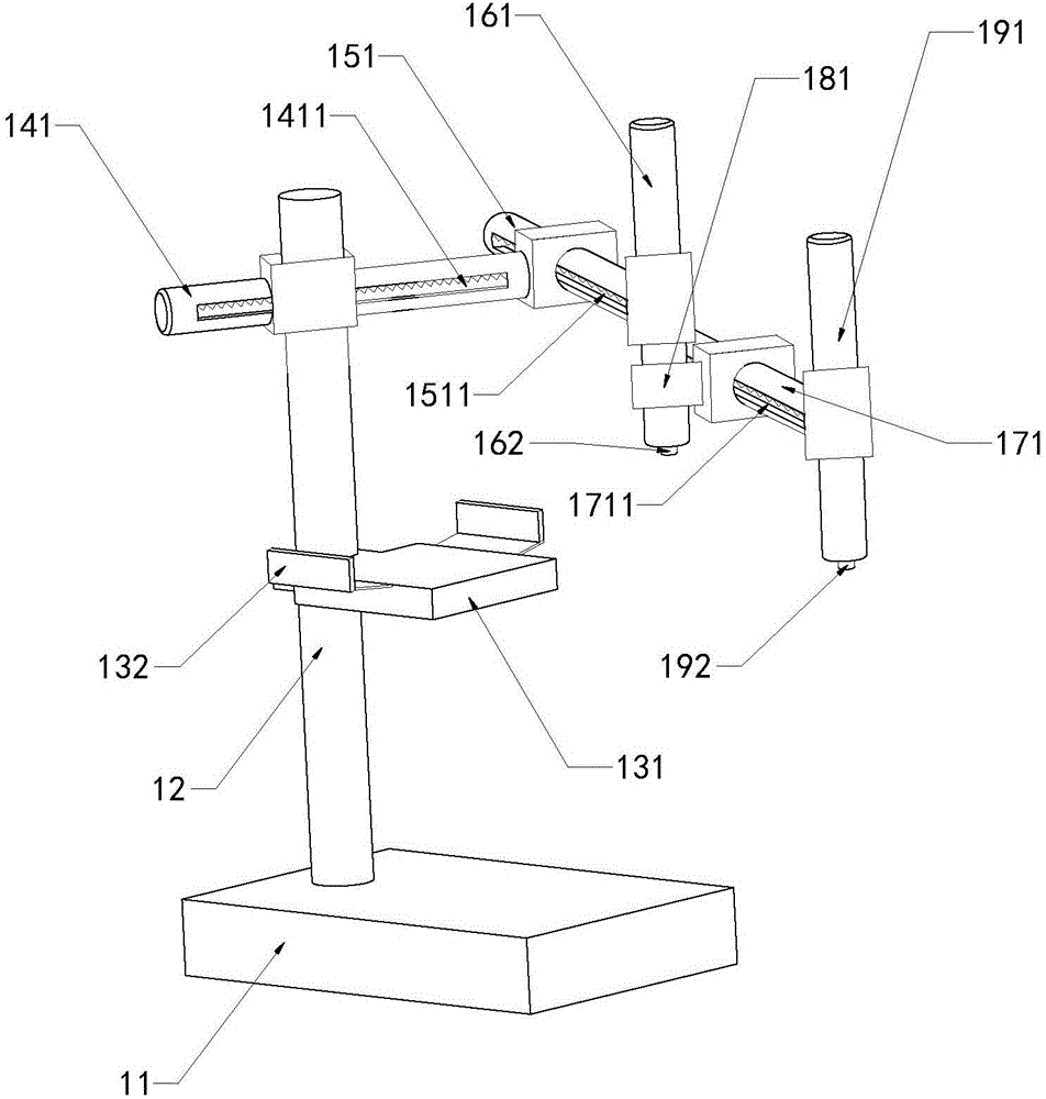 Intelligent mobile device double-contact test device