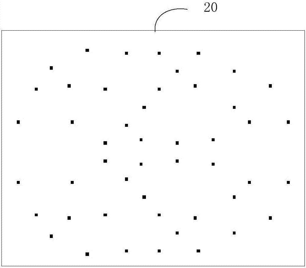 Area array projection device and depth camera