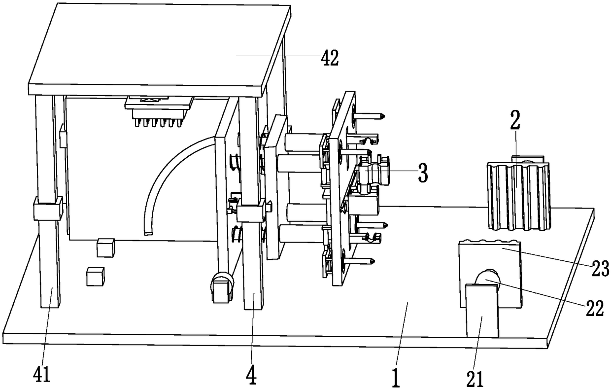 Automatic power supply processing system for electric discharge machining machine tool and processing technology thereof