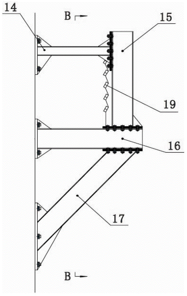 Cable stayed bridge for test, and mounting method