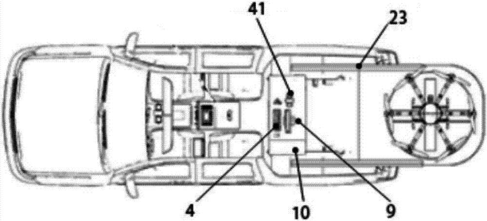 Small-sized unmanned aerial vehicle emergency command vehicle and command system and method