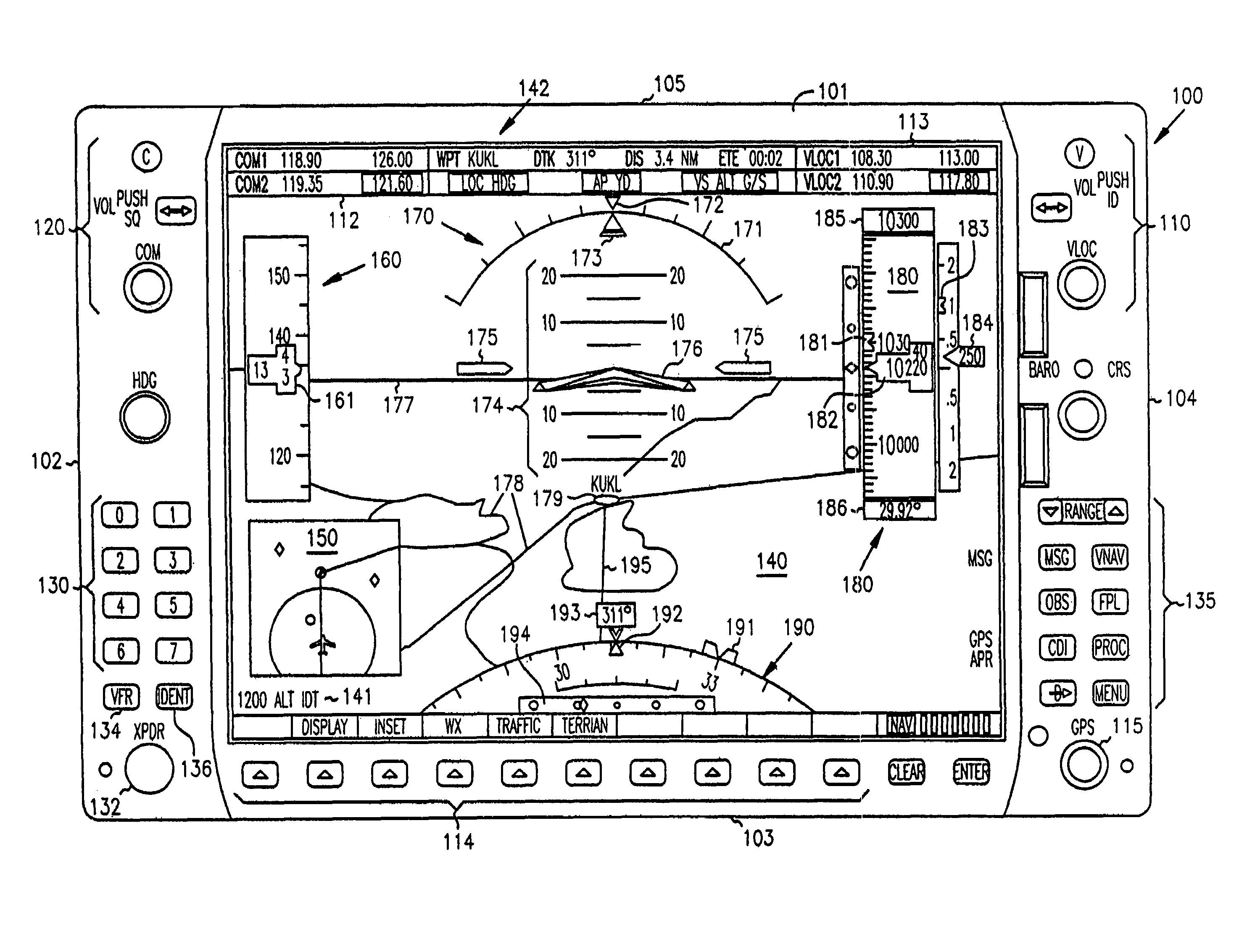 Cockpit instrument panel systems and methods with variable perspective flight display