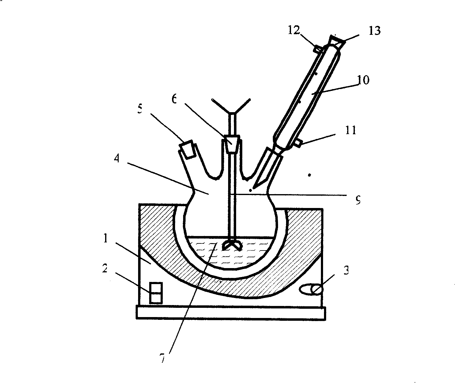 Method for preparing hydroxylquinoline aluminium of blue green type mixing ligand