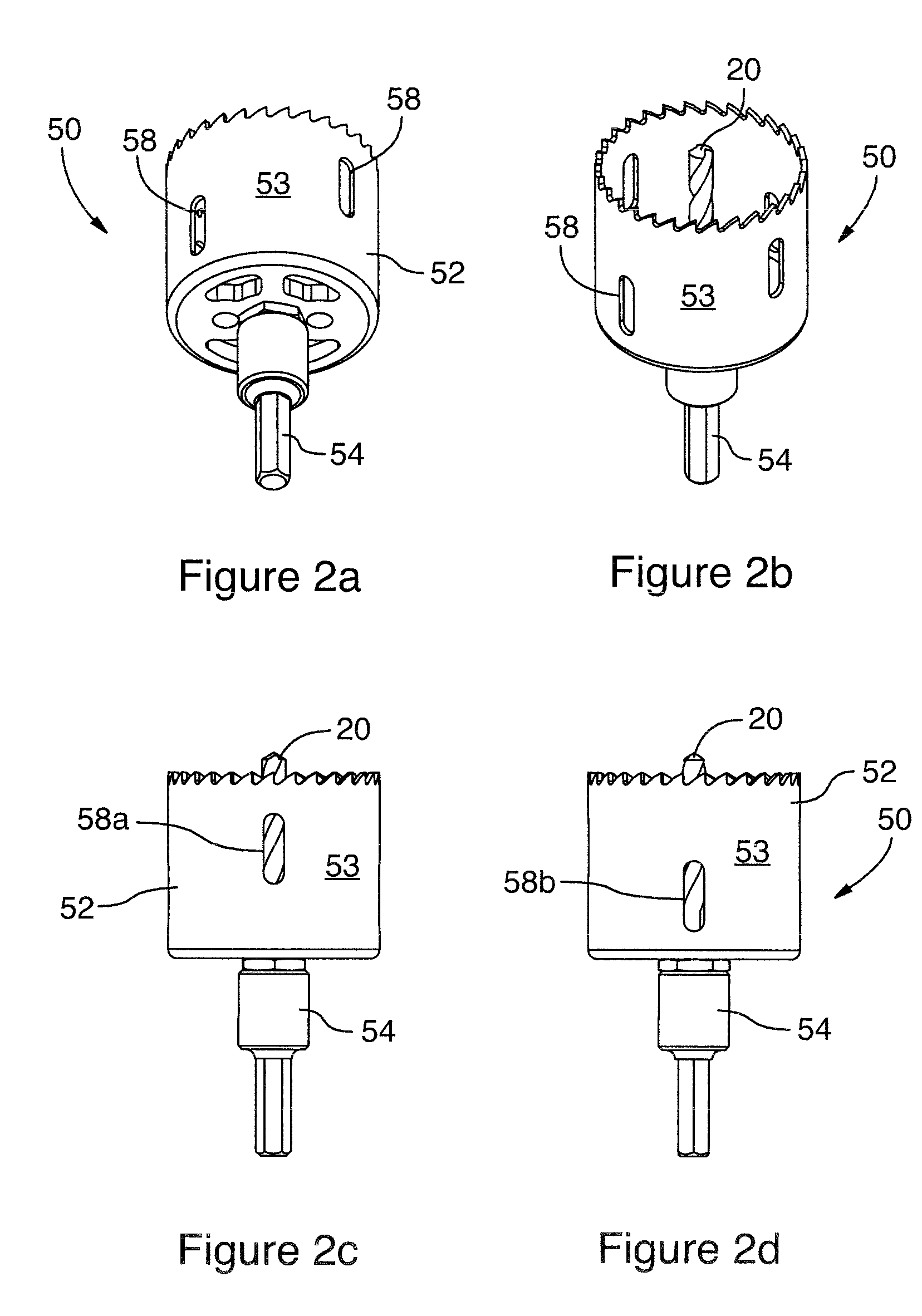 Hole saw system with improved slug removability