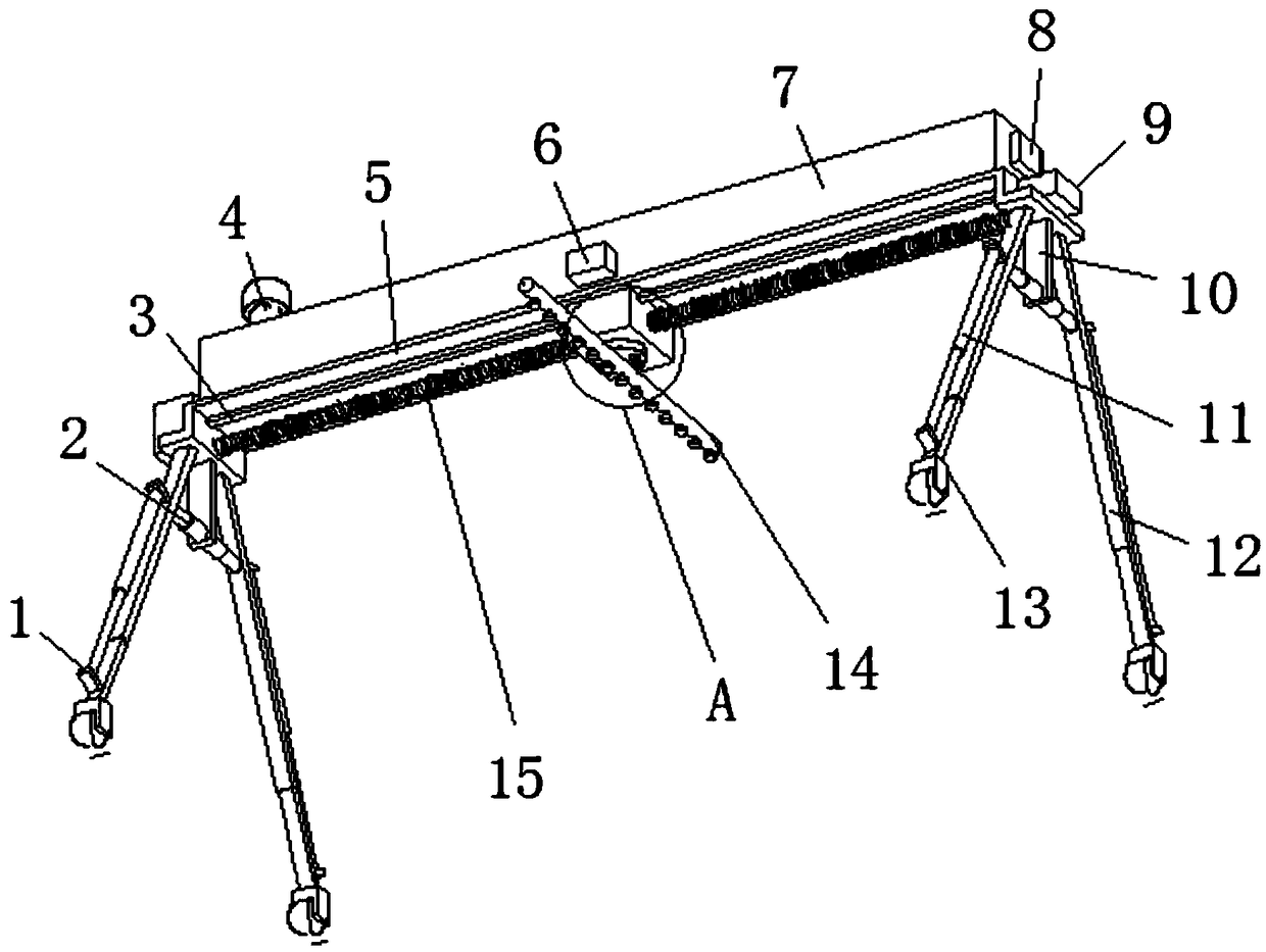 Agricultural pesticide spraying device for greenhouse