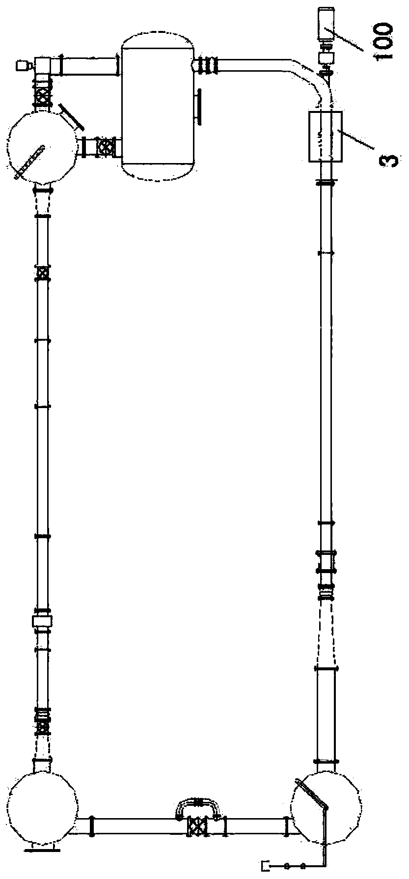 Test system of propulsive water-jet pump based on echoic environment and test method thereof