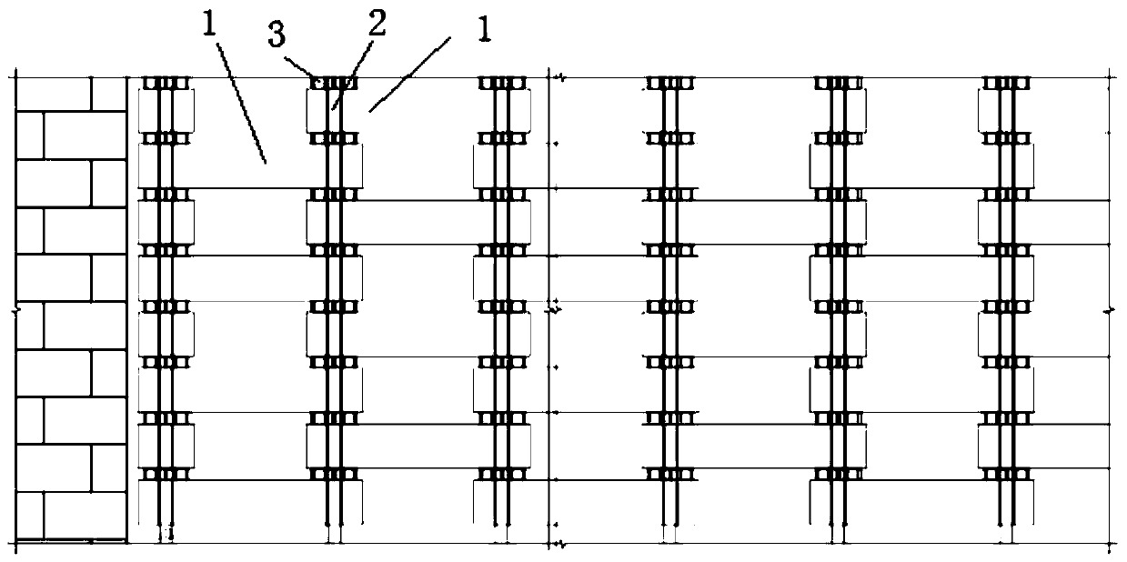 Dry hanging structure of fabricated hollow-out earthenware brick curtain wall and construction method of dry hanging structure of fabricated hollow-out earthenware brick curtain wall