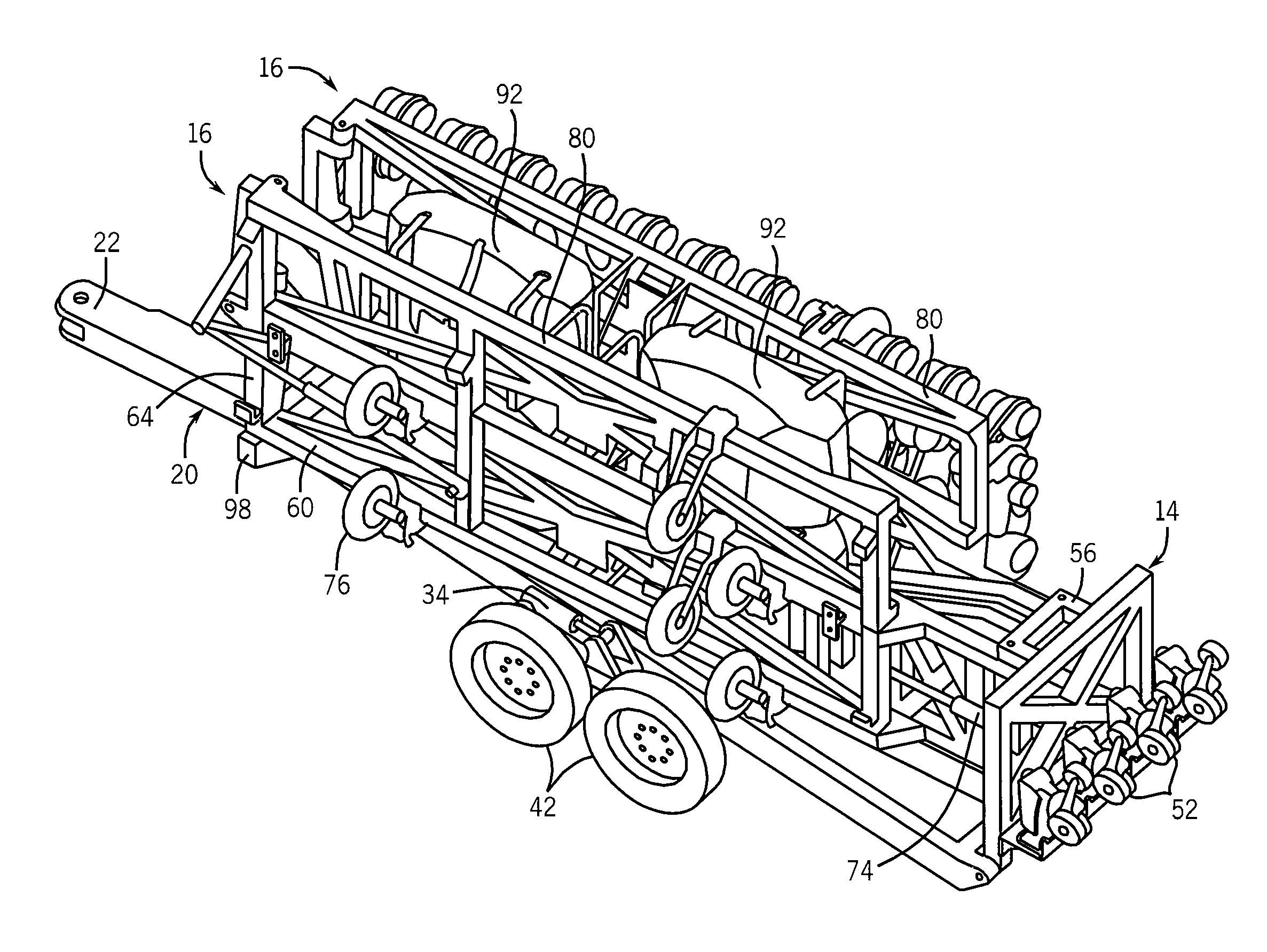 Foldable farm implement